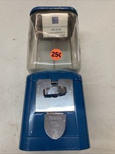 ACORN 25 CENT GUMBALL MACHINE METAL AND GLASS