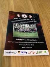 Moulton V Ampthill Town Football Programme 2023/24