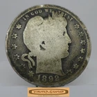 1892-O Barber Silver Quarter - #C55352NQ