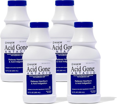 #ad 4 Pack Major Acid Gone Antacid Liquid 12 Oz 355ml Each Fast Shipping $30.82