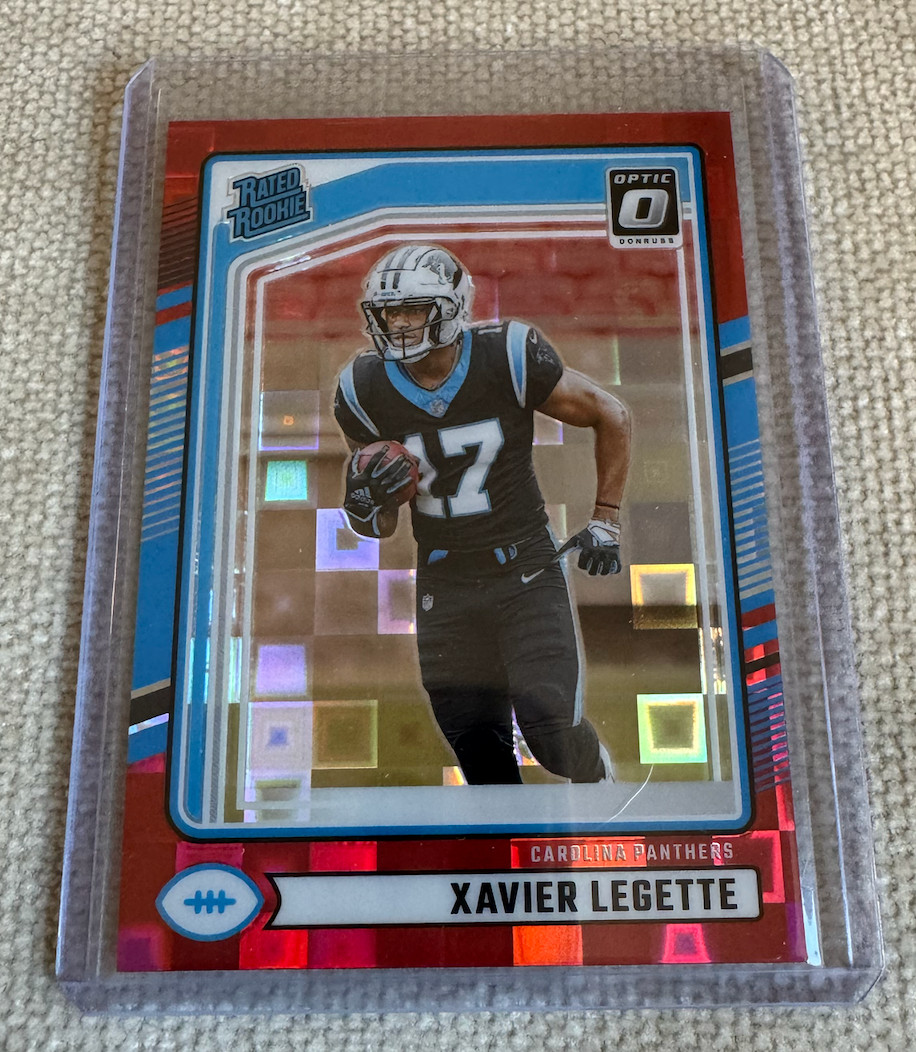 2024 Donruss Xavier Legette Optic Rated Rookie Preview Red Pandora RC #323