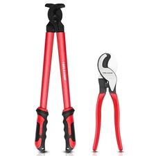 2Pcs Cable Cutter Set,14-Inch and 10 Inches Heavy Duty Cutting, High Leverage...