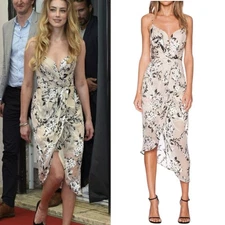 Zimmermann Fortune Dress Size 2 AU12/US8 Silk Burnout Floral Print Drape Mini