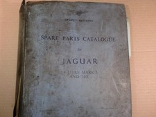 JAGUAR MK2 2.4 PARTS BOOK POOR CONDITION