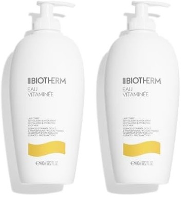 Biotherm Eau Vitaminee Body Milk, 400 ml (2er Pack), Milk 