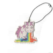 Lustiges Einhorn Auto Duftbaum - Kotzt Regenbogen - Lufterfrischer Bubble Gum