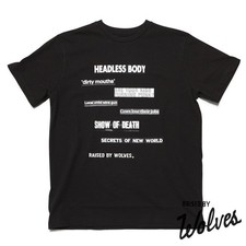 RAISED BY WOLVES CLIP T-Shirt / Black