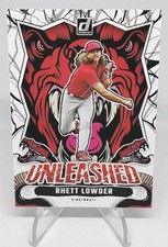 Unleashed Rhett Lowder Rookie Insert 2024 Panini Donruss #16 - Reds ⚾ Card