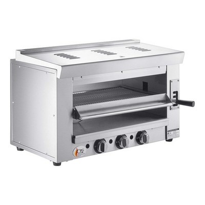 36'' Liquid Propane Infrared Salamander Broiler with 60'' Heat Shield and Mounting
