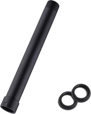 Black Shower Head Extension Arm 8 Inches Shower Arm Extender For Rain 1/2 Inch