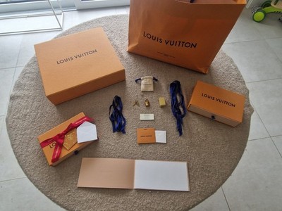 Louis Vuitton Komplett Set ORIGINAL Box Dustbag Schloss 305 Schlüssel 2× Luxus