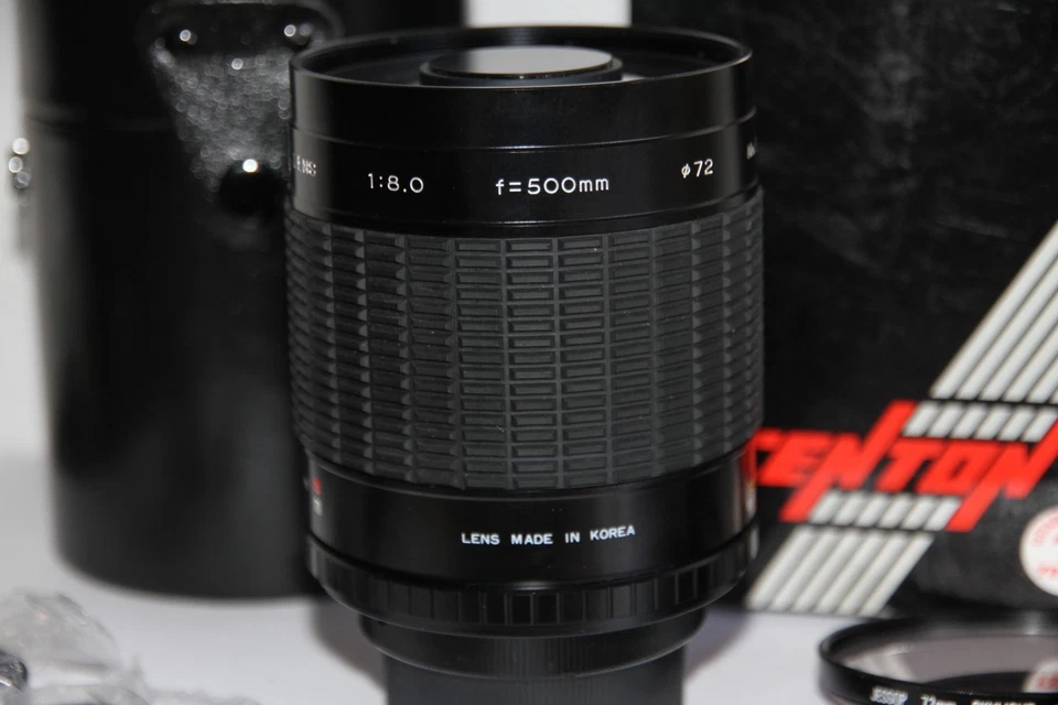 T-MOUNT CENTON 500mm F/8.0 MIRROR Macro LENS + Pentax K Mount Adaptor. Boxed - Image 3 of 4