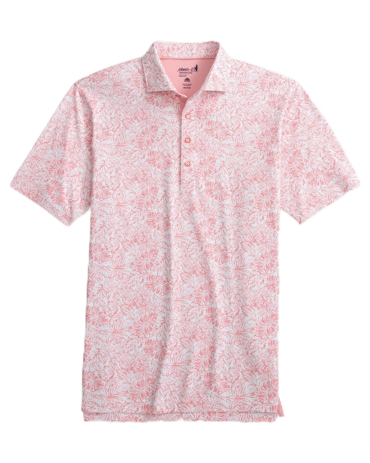 Hideaway Printed Mesh Performance Polo - image 2