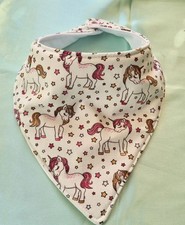 Image of Unicorn Baby Bib Waterproof Back. Handmade ❤️