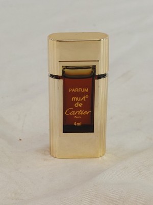 VINTAGE NEW~MUST DE CARTIER for women~MINI PARFUM, 4ml~EXCELLENT CONDITION
