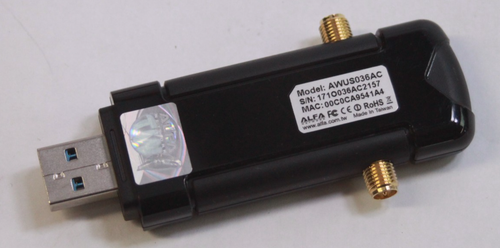 Alfa AWUS036AC 867Mbps Long Range Dual Band Wi-Fi USB Adapter - Picture 2 of 2