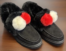 NEW Journee Collection Sunset FauxFur Lined Moccasin/Slippers Wmns 9M Runs Small