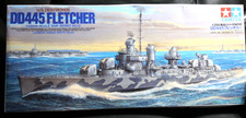 TAMIYA DD445 FLETCHER USN DESTROYER SHIP WW2 1/350 maquette plastique + PE partiel