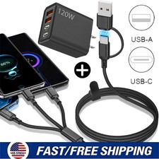 120W Super Fast Charging USB Type C Wall Charger For Samsung iPhone Android Phon