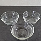 Vintage Pyrex 464 Custard Cups Scalloped Glass 10oz  Dessert Bowls Set Of 3