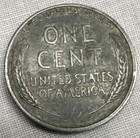 #2Q: Beautiful 1943 Steel Wheat Penny D Mark Denver Mint Lincoln Cent Coin — photo 2