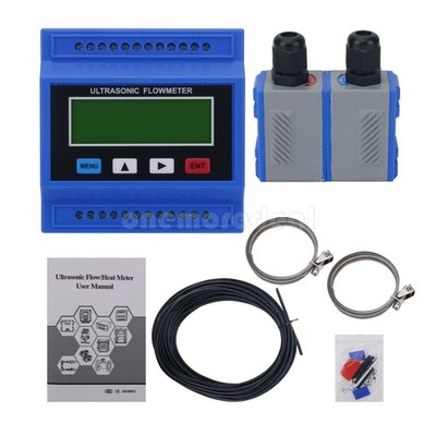 Standard Modular Ultrasonic Liquid Flow Meter -30 ~90  with Caliber Transducer
