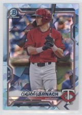 2021 Bowman Sapphire Chrome Prospects Aqua Refractor 65/99 Trevor Larnach 11hs
