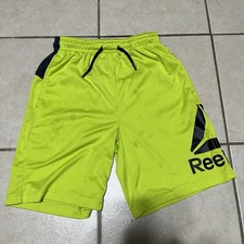 Reebok Lime Green Shorts Boys XL 14/16 Athletic Shorts