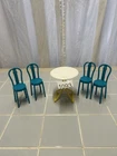 Barbie Fashion Doll VTG Table & Chairs (#1093)