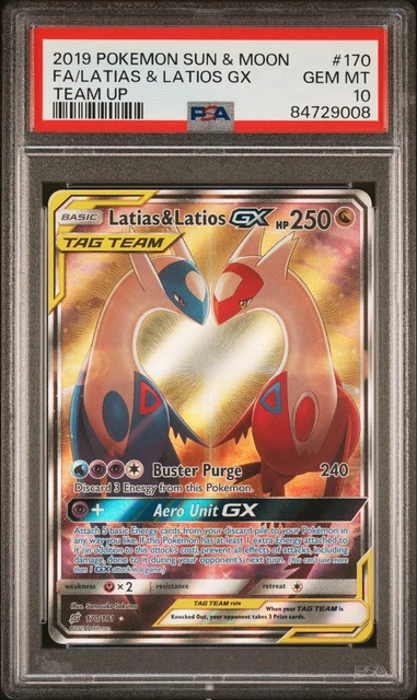 Pokemon Latias & Latios Gx Team Up Full Art 170/181 PSA 10 Gem Mint