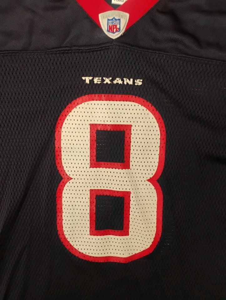 Camiseta deportiva juvenil Reebok Matt Schaub #8 Houston Texans NFL talla L (14-16) Foto 3 de 4