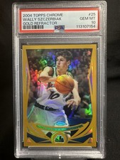 POP 2! WALLY SZCZERBIAK 2004-05 TOPPS CHROME GOLD REFRACTOR /99