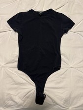 Women  s Windsor Solid Black Slimming Bodysuit Sz S