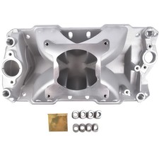 Single Plane Aluminum Intake Manifold For 1957-1995 Small Block Chevy Sbc 350 Single Plane Aluminum Intake Manifold For 1957-1995 Small Block Chevy Sbc 350