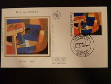 FRANCE PREMIER JOUR FDC YVERT 2413  PEINTURE DE MAURICE ESTEVE  5F  CULAN 1986