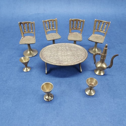 Brass Decorative Miniature Doll Furniture India Vintage Indian