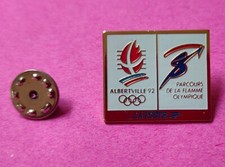 Pin's JO Albertville 92 Parcours de la Flamme Olympique Jeux Olympiques 1992
