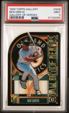 1999 BEN GRIEVE Topps Gallery of Heroes #GH8 PSA 9 MINT