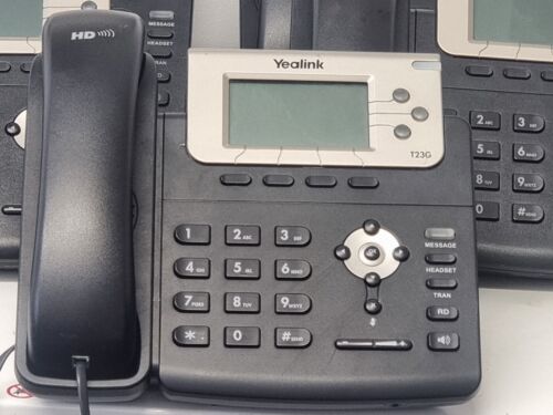 Joblot Di 5x Yealink T23G SIP-T23G Poe Business IP Phones Con Scrivania Supporti - Foto 12 di 13