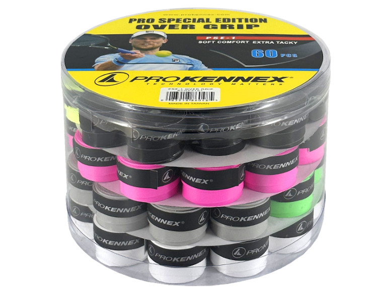 Ракетка Prokennex Pro Over Grip смешанная 60шт для бадминтона и сквоша с рукояткой 06 мм AYGP2101 11990₽