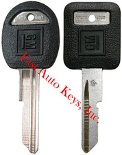 2 NEW GM Logo OEM "A" IGNITION +"B" DOORS/TRUNK Key Blanks Uncut 593196 + 593197