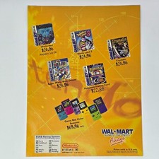 GameBoy Color Wal-Mart Super Mario Bros Wario Print Ad/Poster Official Promo Art