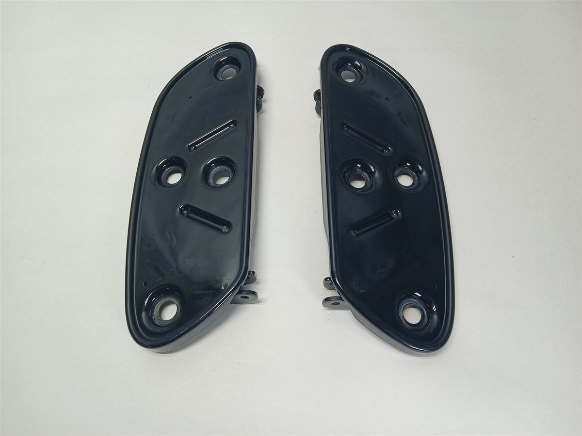 Harley-Davidson 2006-24 Touring Rider Footboard Base Plates Black
