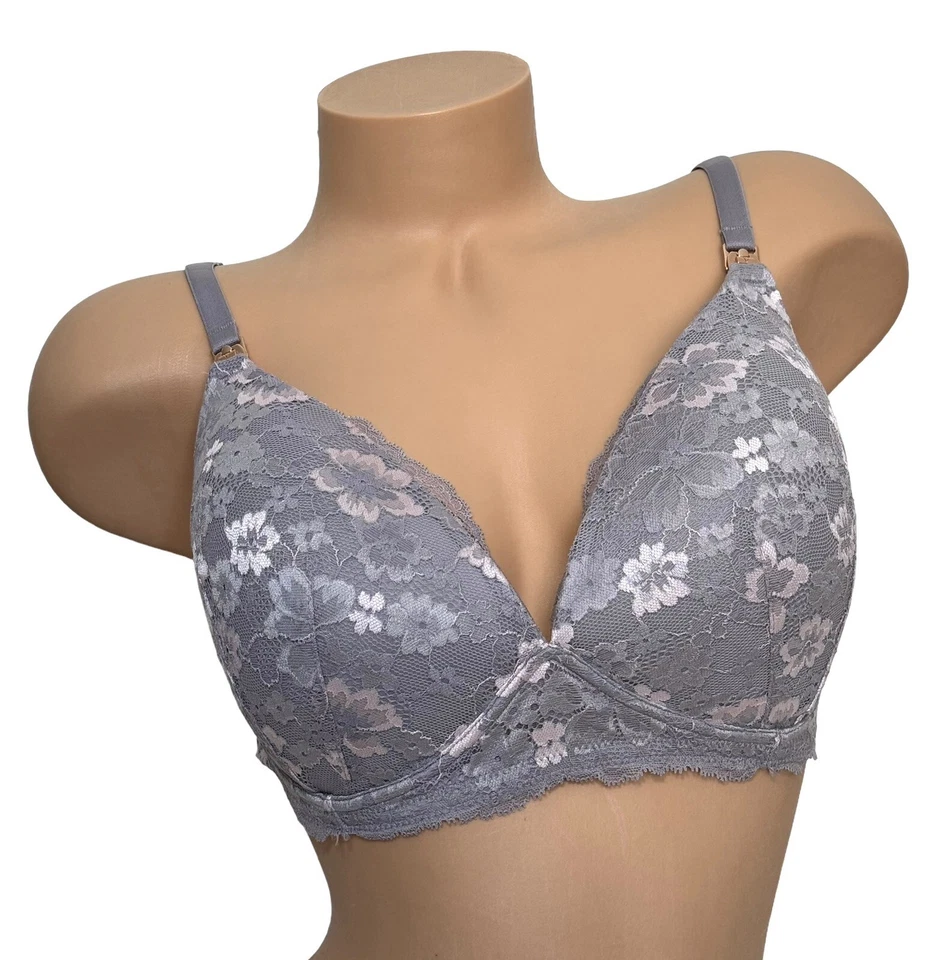 Victoria’s Secret 36DDD Body By Victoria Wireless Lightly Lined Lace Nursing Bra - Image 2 of 4