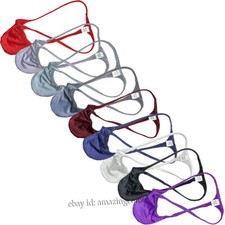 Men Push-out G-string Underwear Enhance Pouch Bikini Thong Shiny T-back Lingerie