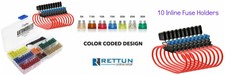 Everything Automobiles, 120 Assorted Fuses With 10 Inline Fuse Holders -...