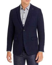 John Varvatos Star Usa L134710 Navy Varick Textured Regular Sport Coat Size 38S