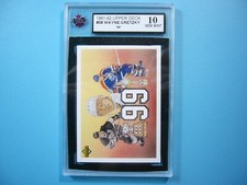 1991/92 UPPER DECK UD NHL HOCKEY CARD #38 WAYNE GRETZKY 99 KSA 10 GEM MINT SHARP