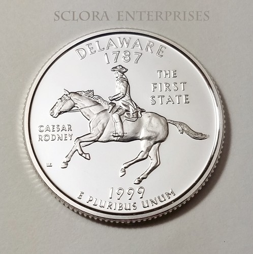 1999 S DELAWARE *90% SILVER PROOF* STATE QUARTER **FREE SHIPPING**
