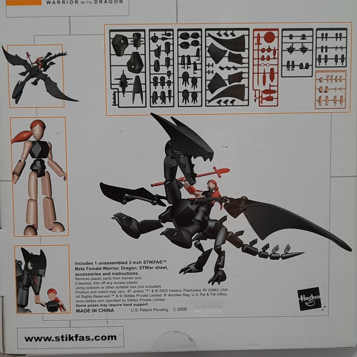 Stikfas Beta Female Warrior & Dragon AFK 9 Action Figure 2003